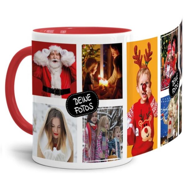 Bedruckte Tasse mit Fotocollage aus hochwertiger Keramik bestehend aus 9 Fotos - liebevoll gestaltet. Designe Deine eigene Fototasse mit Deinen...