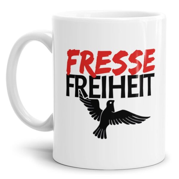 Brandaktuelle und doppeldeutige Statement Tasse