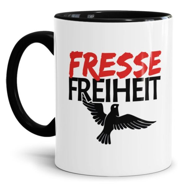 Brandaktuelle und doppeldeutige Statement Tasse