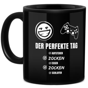 Gamer-Tassen mit witzigem Spruch für Gamer und Zocker. Eine coole Statement-Tasse mit lustigem Spruch für zu Hause oder Büro aus hochwertiger...