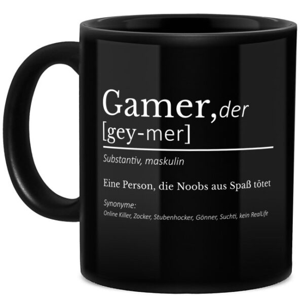 Gamer-Tassen mit witzigem Spruch für Gamer und Zocker. Eine coole Statement-Tasse mit lustigem Spruch für zu Hause oder Büro aus hochwertiger...