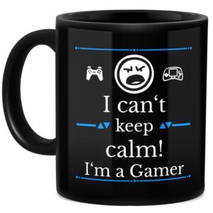 Gamer-Tassen mit witzigem Spruch für Gamer und Zocker - Keep Calm