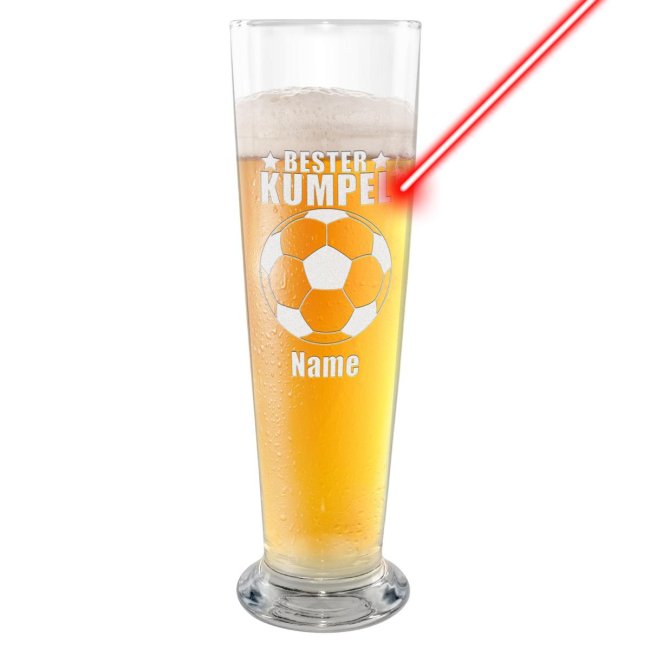 Unser hochwertig graviertes Bierglas - Bester Kumpel - für echte Bierkenner ist das perfekte Geschenk für Freunde und Kollegen. Ob zum Geburtstag