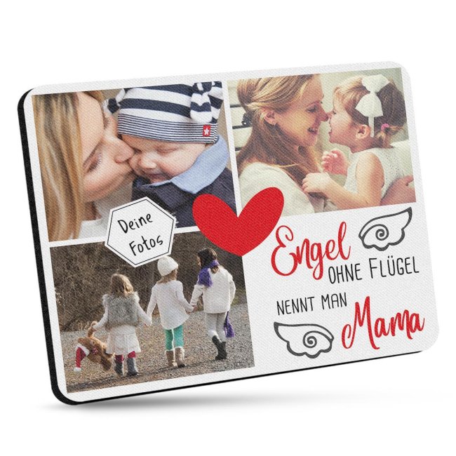 Gestalte hier ein ganz persönliches Muttertagsgeschenk für Deine Mama mit drei Fotos - ein individuelles Mousepad nach Deinen Wünschen! So freut...