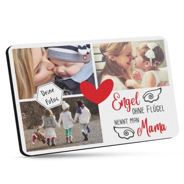 Gestalte hier ein ganz persönliches Muttertagsgeschenk für Deine Mama mit drei Fotos - ein individuelles Mousepad nach Deinen Wünschen! So freut...