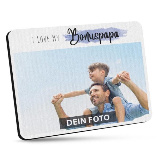 Gestalte hier ein ganz persönliches Vatertagsgeschenk - ein individuelles Mousepad nach Deinen Wünschen! Sei kreativ und lade ein Lieblingsfoto mit...