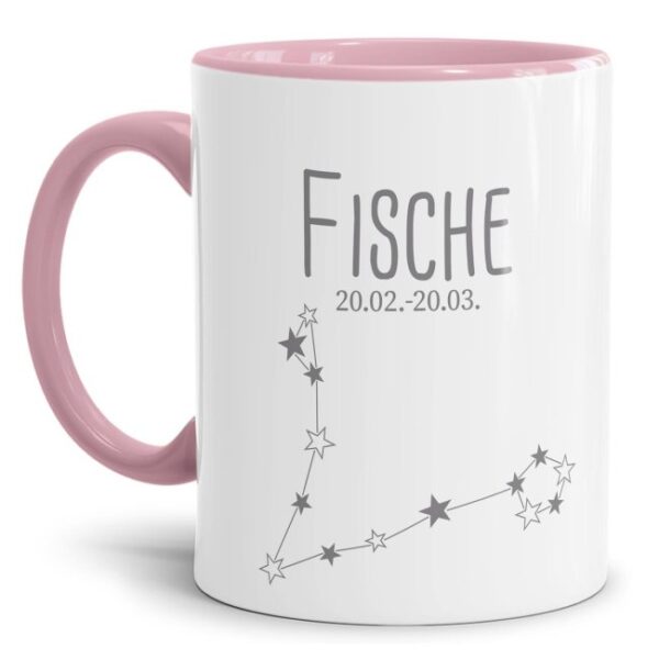 Tasse mit Sternbild für Astrologie-Fans als Geburtstagsgeschenk. Hochwertige Keramiktasse mit Sternzeichen Fische als Geschenkidee für Freunde und...