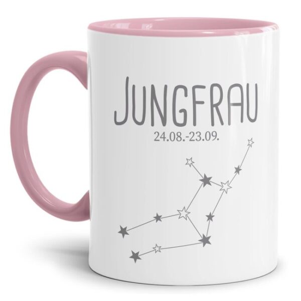 Tasse mit Sternbild für Astrologie-Fans als Geburtstagsgeschenk. Hochwertige Keramiktasse mit Sternzeichen Jungfrau als Geschenkidee für Freunde...