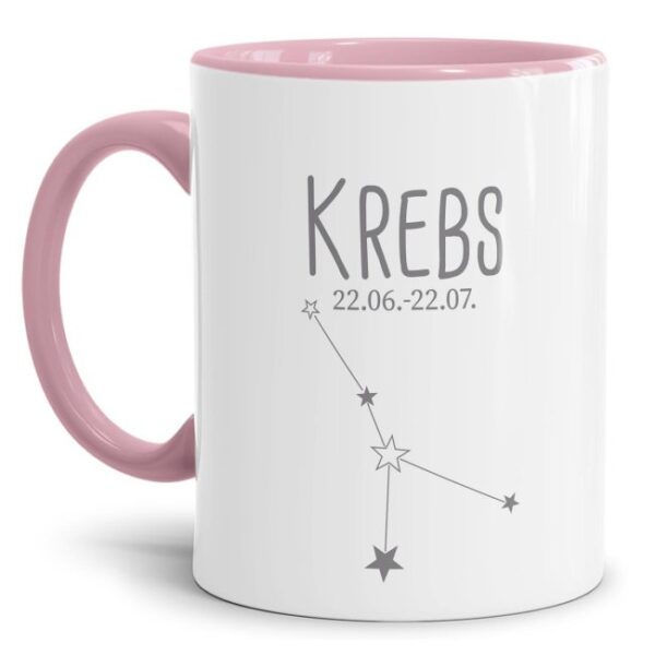 Tasse mit Sternbild für Astrologie-Fans als Geburtstagsgeschenk. Hochwertige Keramiktasse mit Sternzeichen Krebs als Geschenkidee für Freunde und...