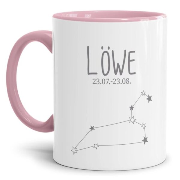 Tasse mit Sternbild für Astrologie-Fans als Geburtstagsgeschenk. Hochwertige Keramiktasse mit Sternzeichen Löwe als Geschenkidee für Freunde und...