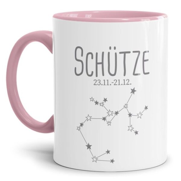 Tasse mit Sternbild für Astrologie-Fans als Geburtstagsgeschenk. Hochwertige Keramiktasse mit Sternzeichen Schütze als Geschenkidee für Freunde und...