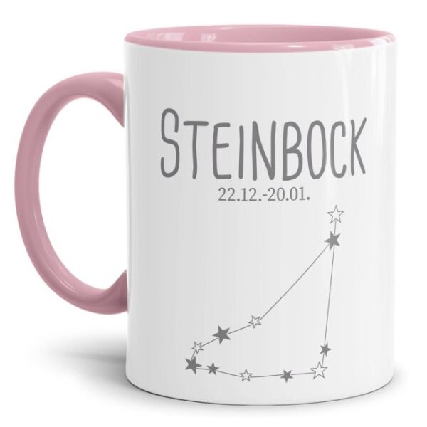 Tasse mit Sternbild für Astrologie-Fans als Geburtstagsgeschenk. Hochwertige Keramiktasse mit Sternzeichen Steinbock als Geschenkidee für Freunde...