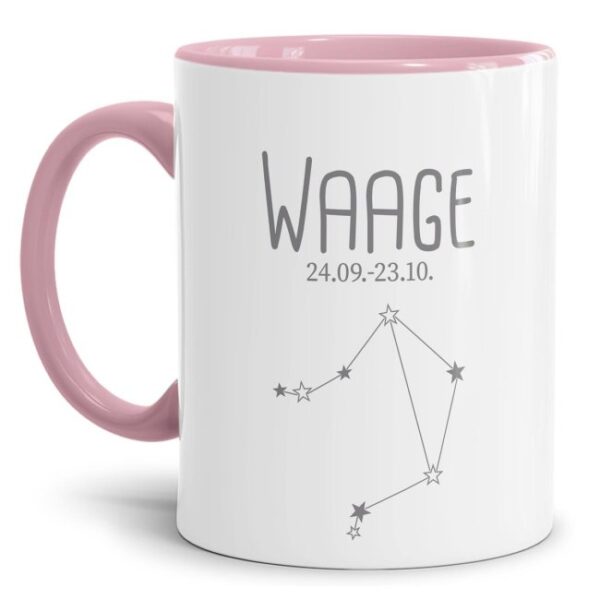 Tasse mit Sternbild für Astrologie-Fans als Geburtstagsgeschenk. Hochwertige Keramiktasse mit Sternzeichen Waage als Geschenkidee für Freunde und...