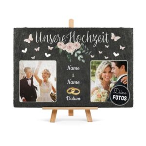 Hier kannst Du das schönste Geschenk zum Hochzeitstag selbst gestalten. Diese edle