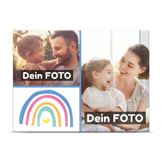 Diese liebevoll gestalteten Kühlschrankmagnete mit Foto und Regenbogenmotiv sind eine besondere und praktische Geschenkidee für sich selbst oder...