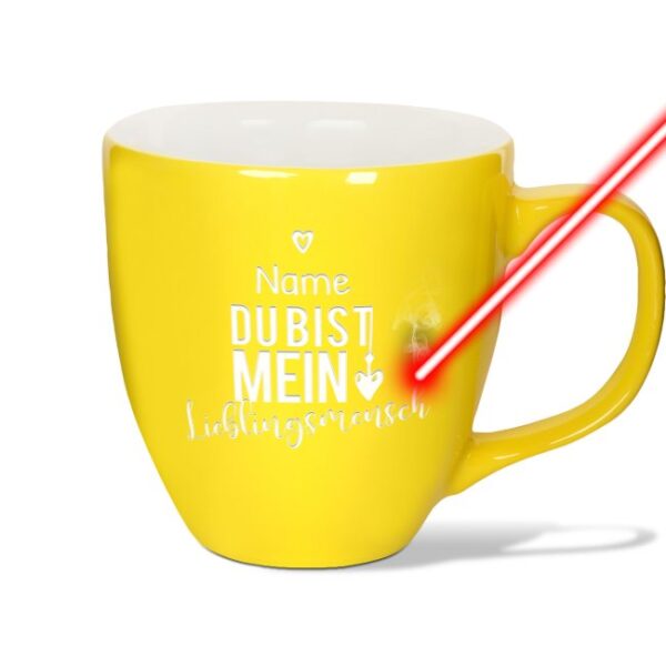 Lieblingsmenschen brauchen einen Lieblingskaffeebecher - Diese hochwertige XXL Jumbo Kaffeetasse aus Porzellan mit hochglänzender