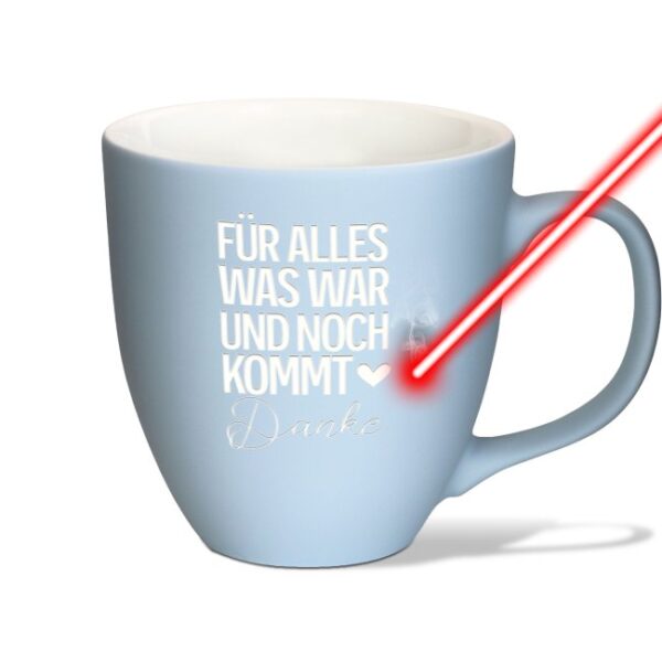 Kaffee- und Teeliebhaber kommen mit dieser XXL Porzellantasse in Premiumqualität voll auf ihre Kosten. Durch die besonders Soft Touch Oberfläche...