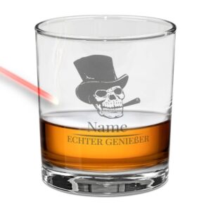 Verschenke hier ein individualisiertes Whiskyglas mit persönlicher Gravur. Ein besonderes Whisky Geschenk für Freunde