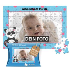 Süßes Kinder-Puzzle zum selbst Gestalten mit den Lieblingsfotos der Kinder. Alle Kinder puzzlen gern. Verschenke dieses hübsche Puzzle für Kinder...