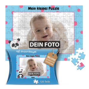 Süßes Kinder-Puzzle zum selbst Gestalten mit den Lieblingsfotos der Kinder. Alle Kinder puzzlen gern. Verschenke dieses hübsche Puzzle für Kinder...