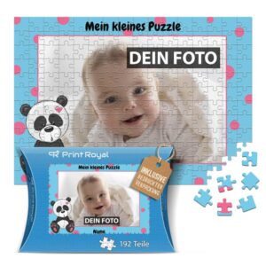 Süßes Kinder-Puzzle zum selbst Gestalten mit den Lieblingsfotos der Kinder. Alle Kinder puzzlen gern. Verschenke dieses hübsche Puzzle für Kinder...