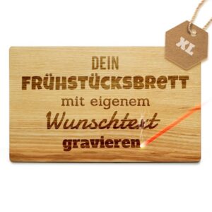 Ein personalisiertes Brotzeitbrett aus richtig gutem Echtholz ist ein tolles Geschenk für Hobbyköche und Brotzeitgenießer im Freundeskreis und in...