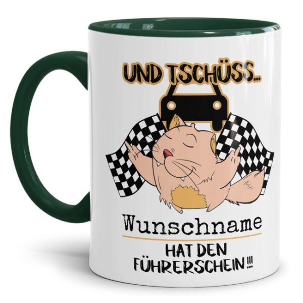 Lustiger Kaffeebecher mit Spruch als Geschenk zur bestandenen Fahrschulprüfung für beste Freunde und Familienmitglieder. Die Kaffeetasse aus...