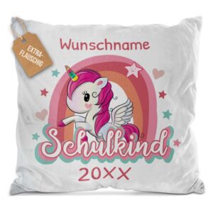 Die Einschulung steht bevor und du suchst noch das passende Geschenk zum Schulbeginn? Dann liegst du mit unserem flauschigen Kuschelkissen genau...