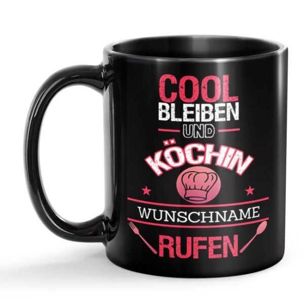 Unsere schwarze Keramik Berufe-Tasse wurde sorgfältig entworfen