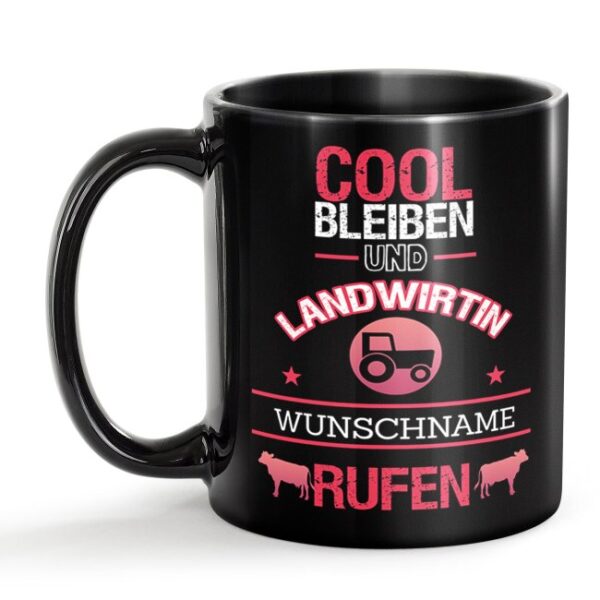 Unsere schwarze Keramik Berufe-Tasse wurde sorgfältig entworfen