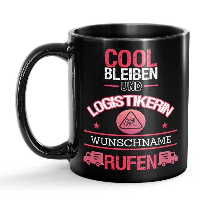 Unsere schwarze Keramik Berufe-Tasse wurde sorgfältig entworfen