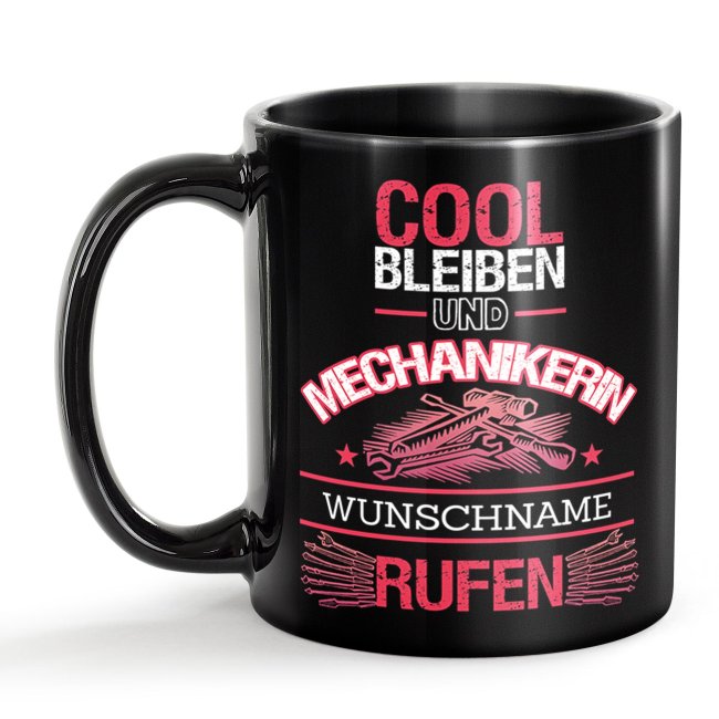 Unsere schwarze Keramik Berufe-Tasse wurde sorgfältig entworfen