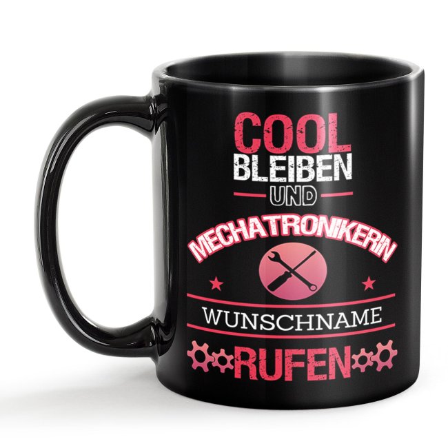 Unsere schwarze Keramik Berufe-Tasse wurde sorgfältig entworfen