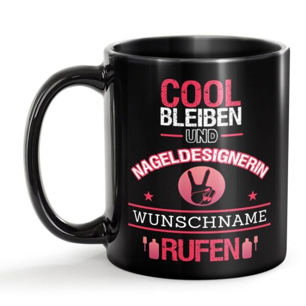 Unsere schwarze Keramik Berufe-Tasse wurde sorgfältig entworfen