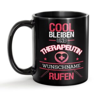 Unsere schwarze Keramik Berufe-Tasse wurde sorgfältig entworfen