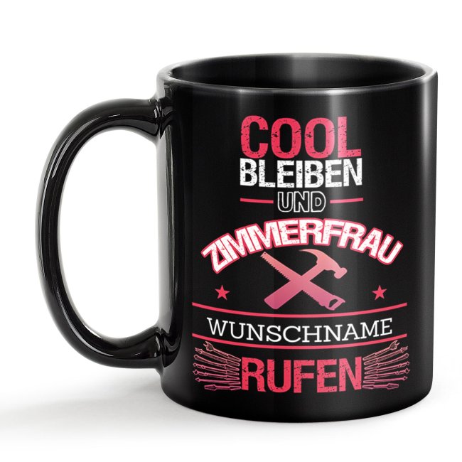 Unsere schwarze Keramik Berufe-Tasse wurde sorgfältig entworfen