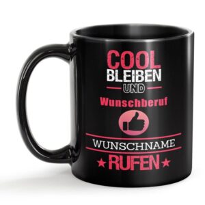 Unsere schwarze Keramik Berufe-Tasse wurde speziell für Berufstätige gestaltet. Die mit Namen personalisierte Berufe-Tasse ist ganz nach deinen...