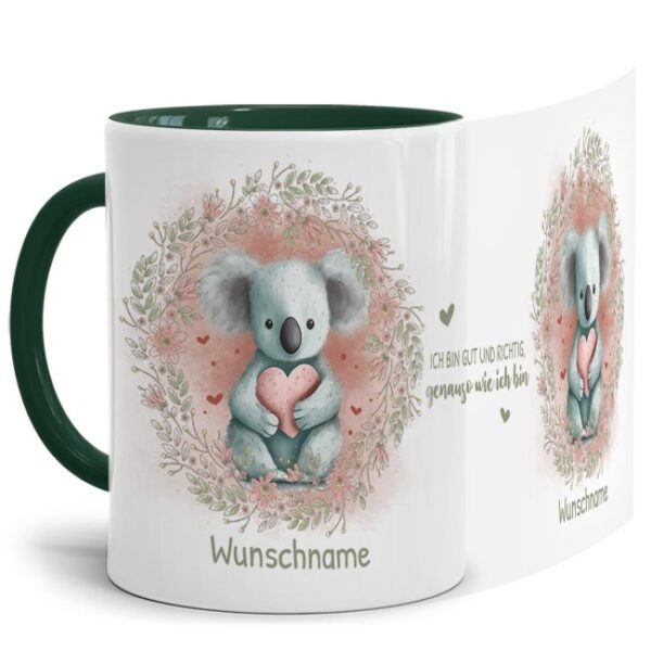 Unsere Tasse mit liebevoll gestaltetem und süßem Tiermotiv - Koala -