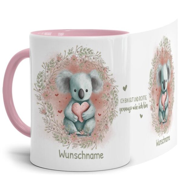 Unsere Tasse mit liebevoll gestaltetem und süßem Tiermotiv - Koala -