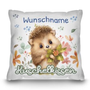 Unser Kissen mit süßem Tiermotiv - Igel - ist ein besonderes Highlight in jedem Kinderzimmer und lässt Kinderherzen höherschlagen. Das besondere...