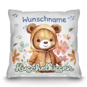 Unser Kissen mit süßem Tiermotiv - Bär - ist ein besonderes Highlight in jedem Kinderzimmer und lässt Kinderherzen höherschlagen. Das besondere...