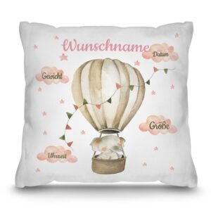 Süßes Geschenk zur Geburt für Mädchen - mit diesem Baby-Geschenk zur Geburt liegst Du garantiert richtig. Das liebevoll designte Fotokissen mit...