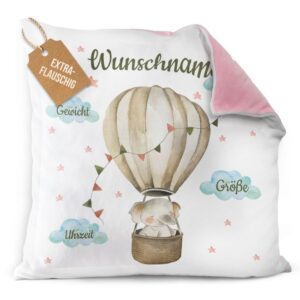 Süßes Geschenk zur Geburt für Jungen- mit diesem Baby-Geschenk zur Geburt liegst Du garantiert richtig. Das liebevoll designte Fotokissen mit süßem...