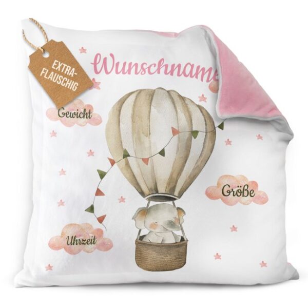 Süßes Geschenk zur Geburt für Mädchen- mit diesem Baby-Geschenk zur Geburt liegst Du garantiert richtig. Das liebevoll designte Fotokissen mit...