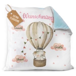 Süßes Geschenk zur Geburt für Mädchen- mit diesem Baby-Geschenk zur Geburt liegst Du garantiert richtig. Das liebevoll designte Fotokissen mit...