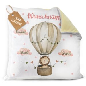 Süßes Geschenk zur Geburt für Mädchen- mit diesem Baby-Geschenk zur Geburt liegst Du garantiert richtig. Das liebevoll designte Fotokissen mit...