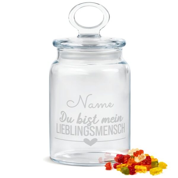 Hier kannst du ein schönes und individuelles Geschenk selbst gestalten. Unsere liebevoll gestaltete Keksdose aus Glas - Du bist mein...