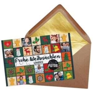 Ein personalisiertes Puzzle mit schönem Weihnachtsmotiv aus 24 Teilen als persönliches Weihnachtsgeschenk. Überrasche den Partner oder die...