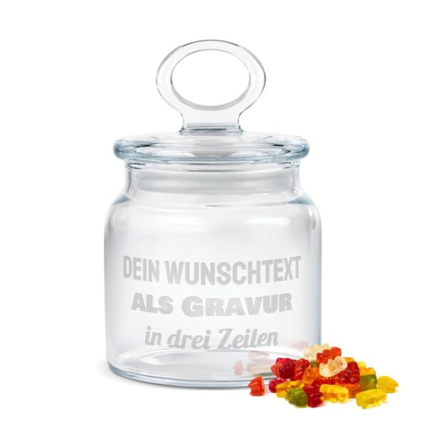 Unsere Keksdose aus Glas mit persönlicher Gravur ist ein absoluter Hingucker und eine tolles Geschenkidee passend für jeden Anlass und Gelegenheit....