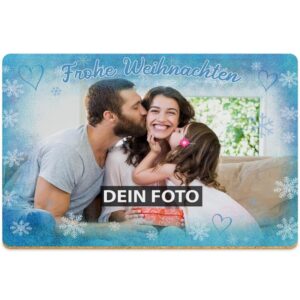 Das weihnachtliche Platz-Set zum selbst Gestalten mit Foto ist eine besondere Geschenkidee für die Familie. Das Platz-Set kann ganz einfach mit...